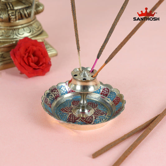 BRASS LOTUS AGARBATHI STAND