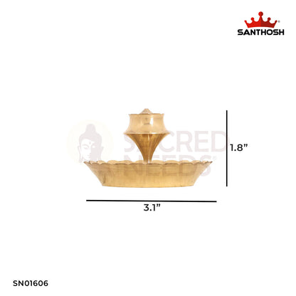 BRASS LOTUS AGARBATHI STAND