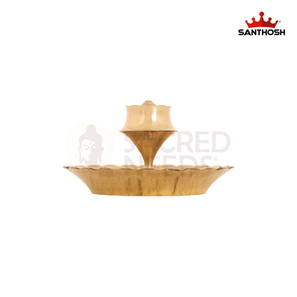 BRASS LOTUS AGARBATHI STAND