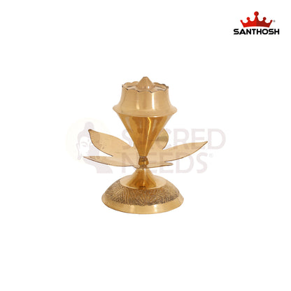 BRASS FLOWER AGARBATHI STAND