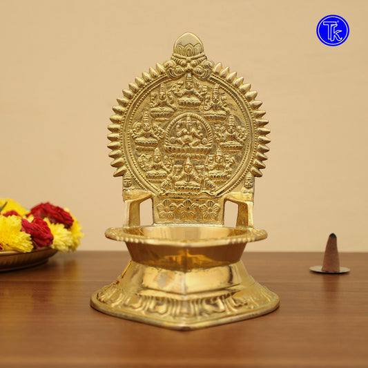 BRASS ASTALAKSHMI VILAKKU