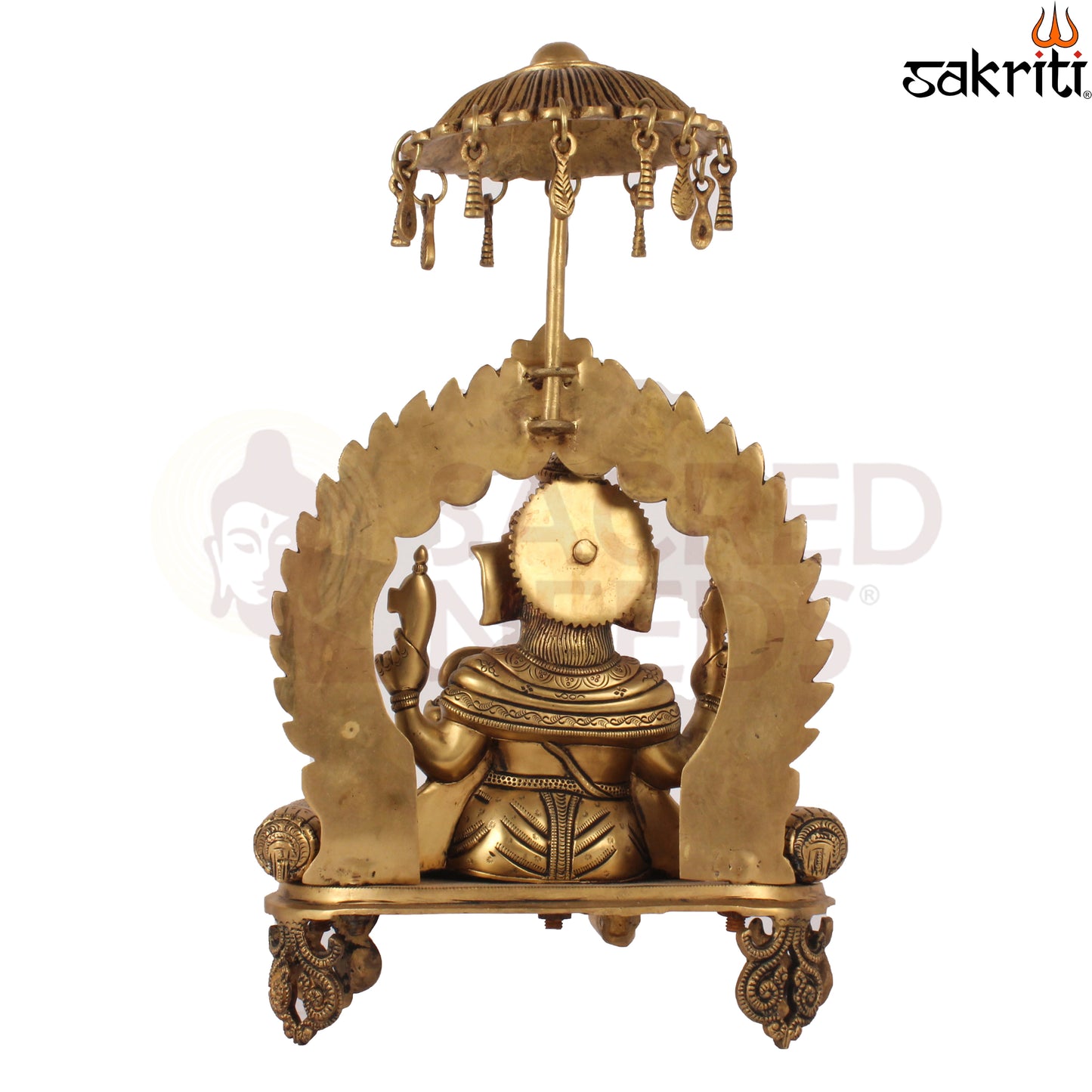 BRASS CHATRI GANESHA