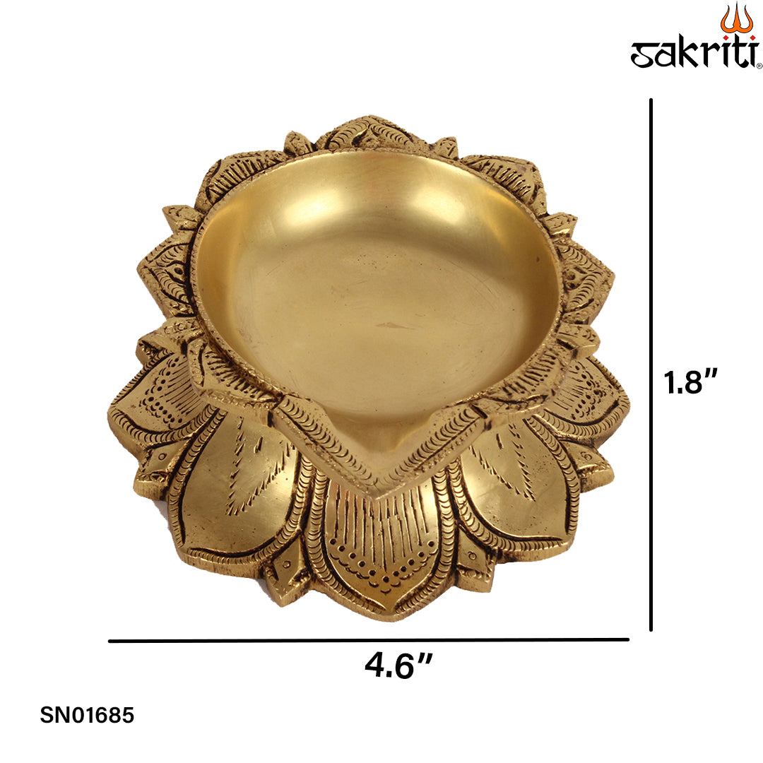 BRASS LOTUS DEEPAM