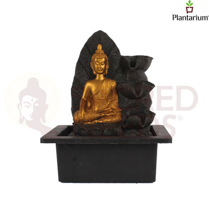 POLY RESIN LOTUS BUDDHA FOUNTAIN