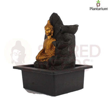 POLY RESIN LOTUS BUDDHA FOUNTAIN