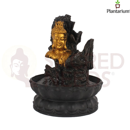 POLY RESIN BUDDHA FACE FOUNTAIN