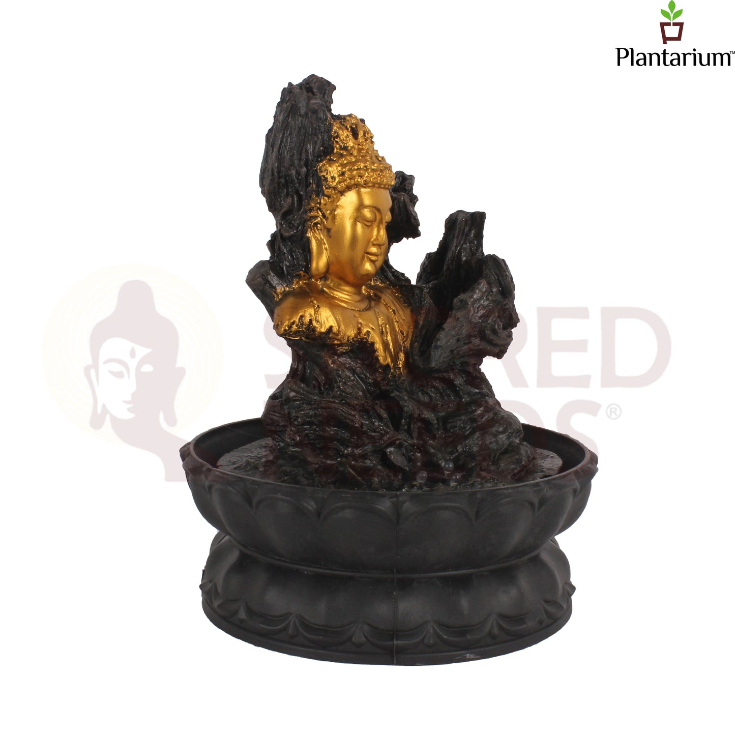 POLY RESIN BUDDHA FACE FOUNTAIN