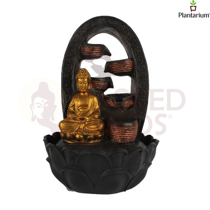 POLY RESIN 4 STEP BUDDHA FOUNTAIN