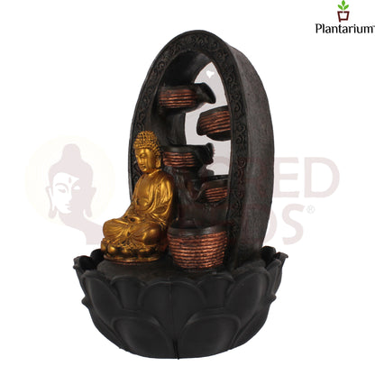 POLY RESIN 4 STEP BUDDHA FOUNTAIN