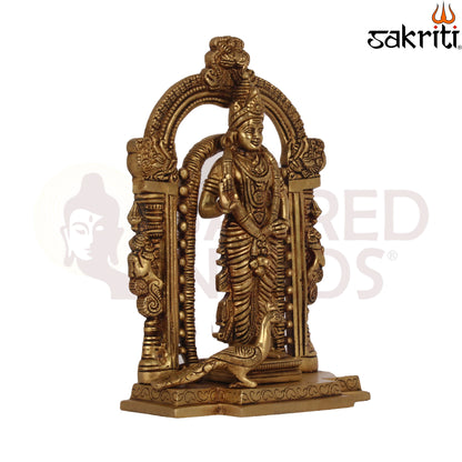 BRASS MURUGAN WITH FRAME