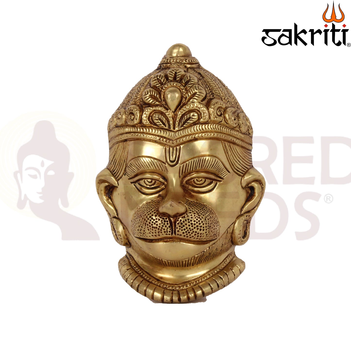 BRASS HANUMAN FACE WALL HANGING