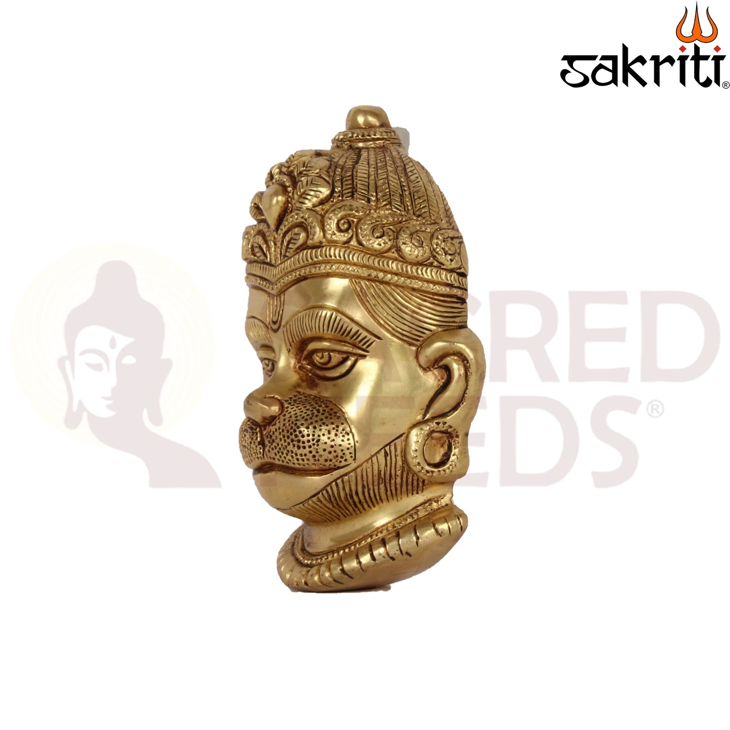 BRASS HANUMAN FACE WALL HANGING