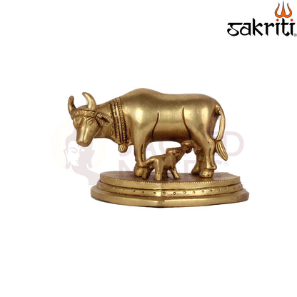 BRASS COW & CALF