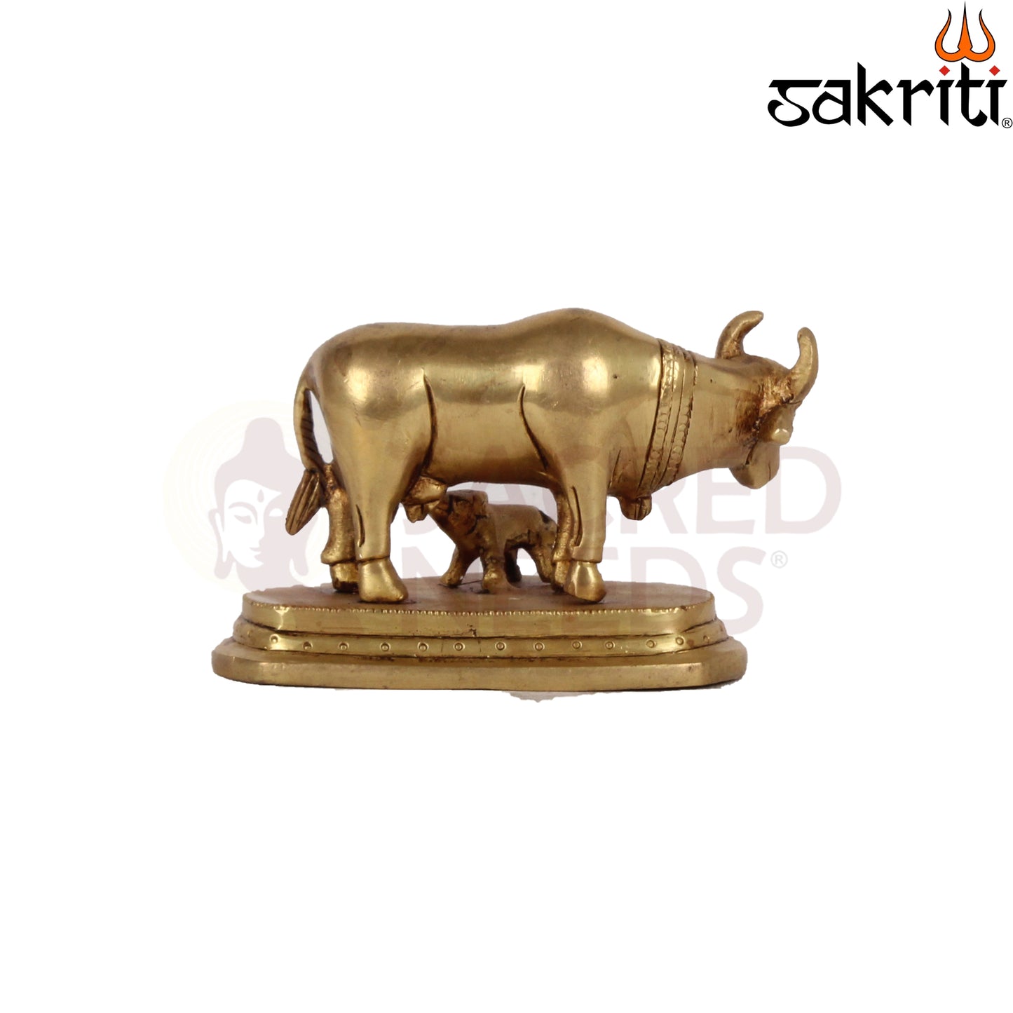 BRASS COW & CALF