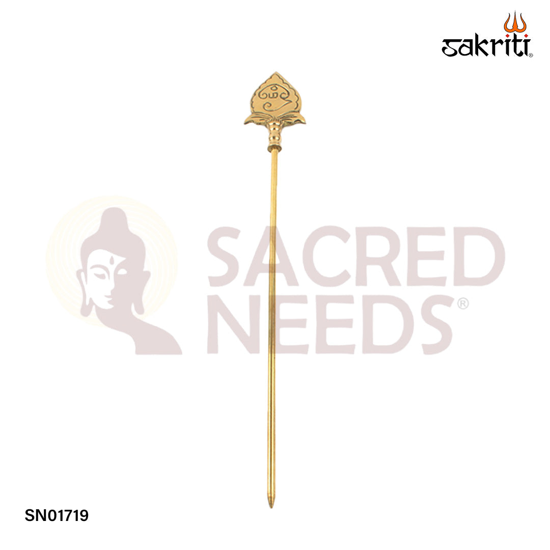 Brass Vel – 23 Inch Large Vel Weapon Symbol for Spiritual Protection & Temple Use