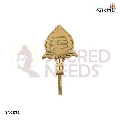 Brass Vel – 23 Inch Large Vel Weapon Symbol for Spiritual Protection & Temple Use