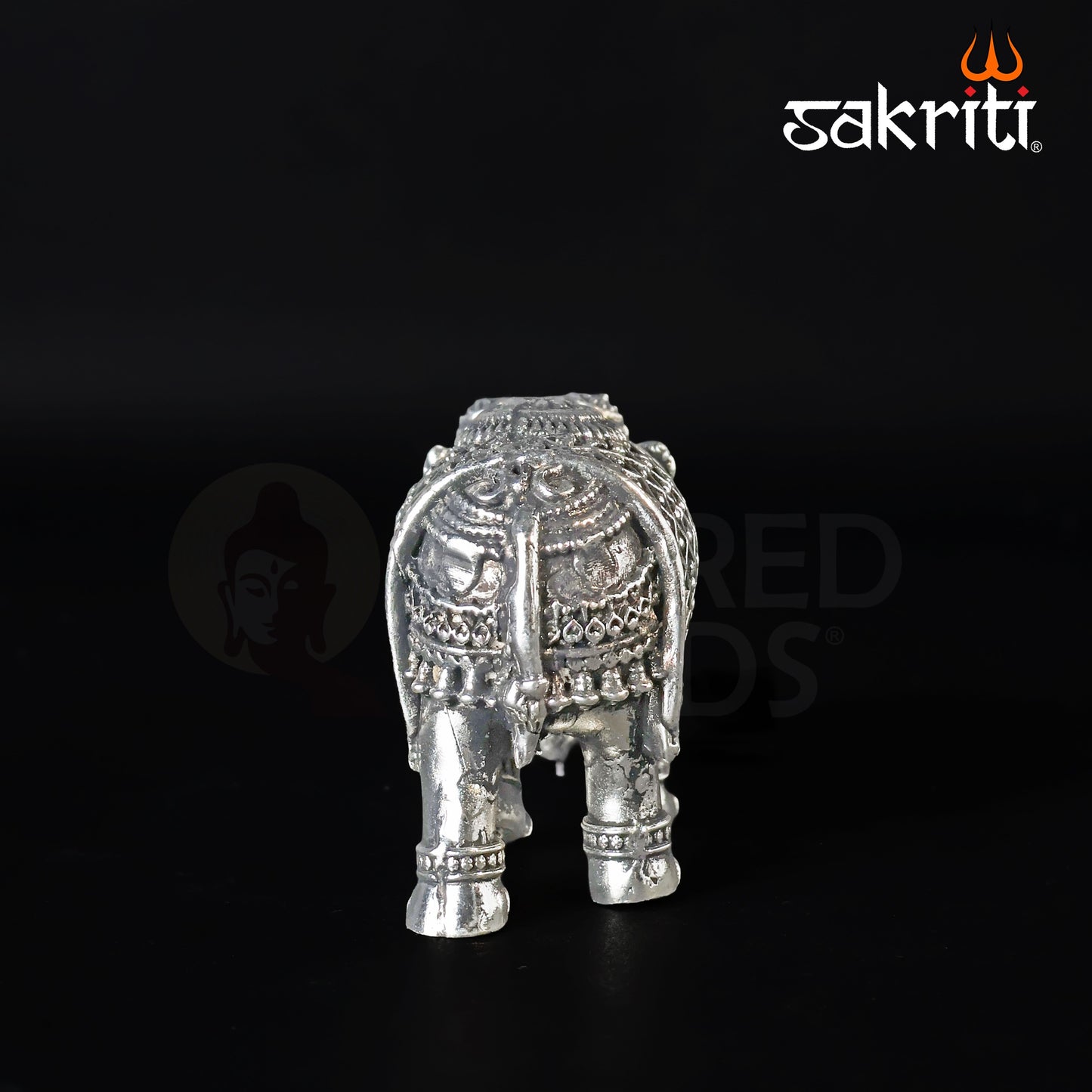 Brass Elephant Statue – 2.4 Inch Height | Silver Polish | Vastu Decorative Elephant for Home & Office Decor