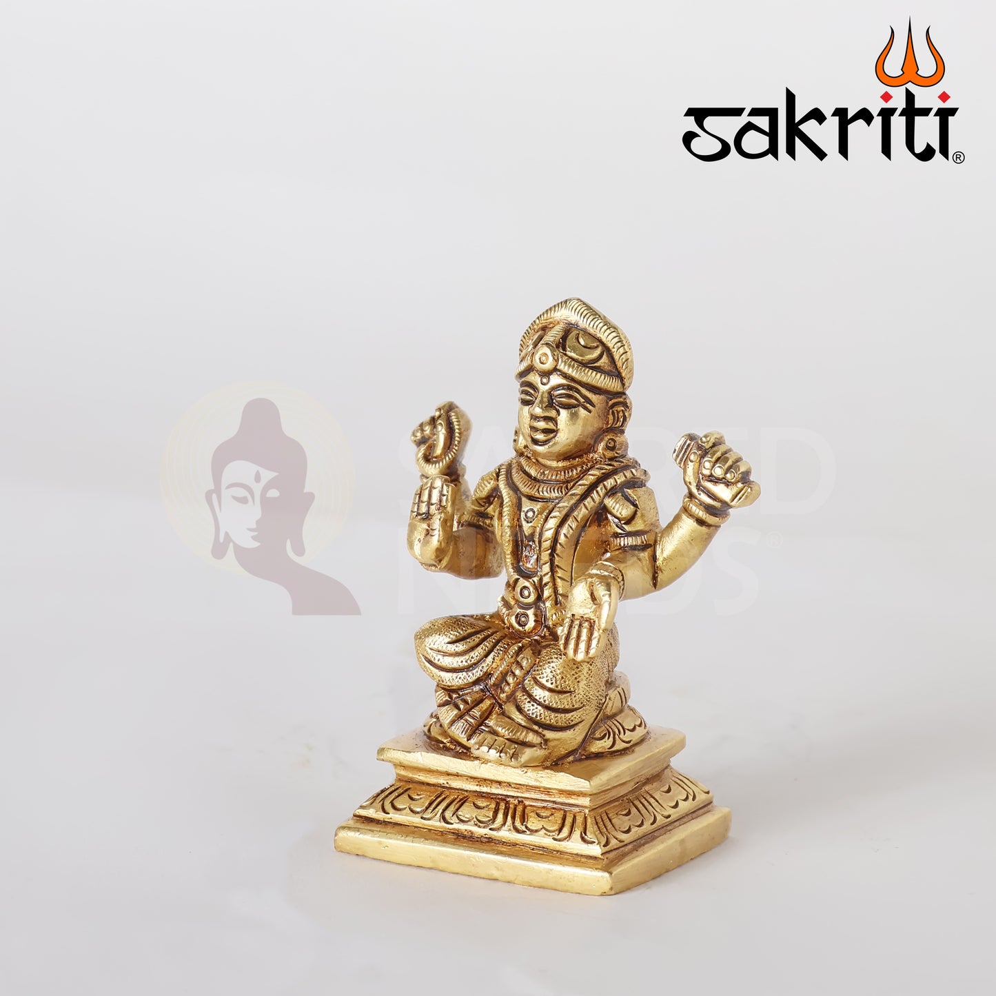 Brass Balambika Idol – 3 Inch Height | Silver Polish | Divine Child Goddess Statue for Pooja & Gifting