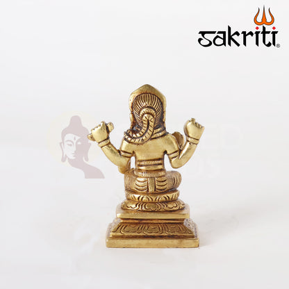 Brass Balambika Idol – 3 Inch Height | Silver Polish | Divine Child Goddess Statue for Pooja & Gifting